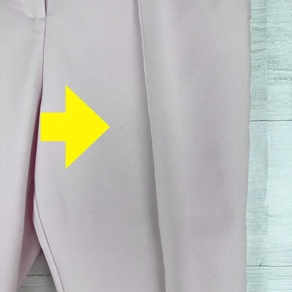 Ted Baker Anett Side Seam Detail Trousers Ankle Pants Size US 6 Baby Pink